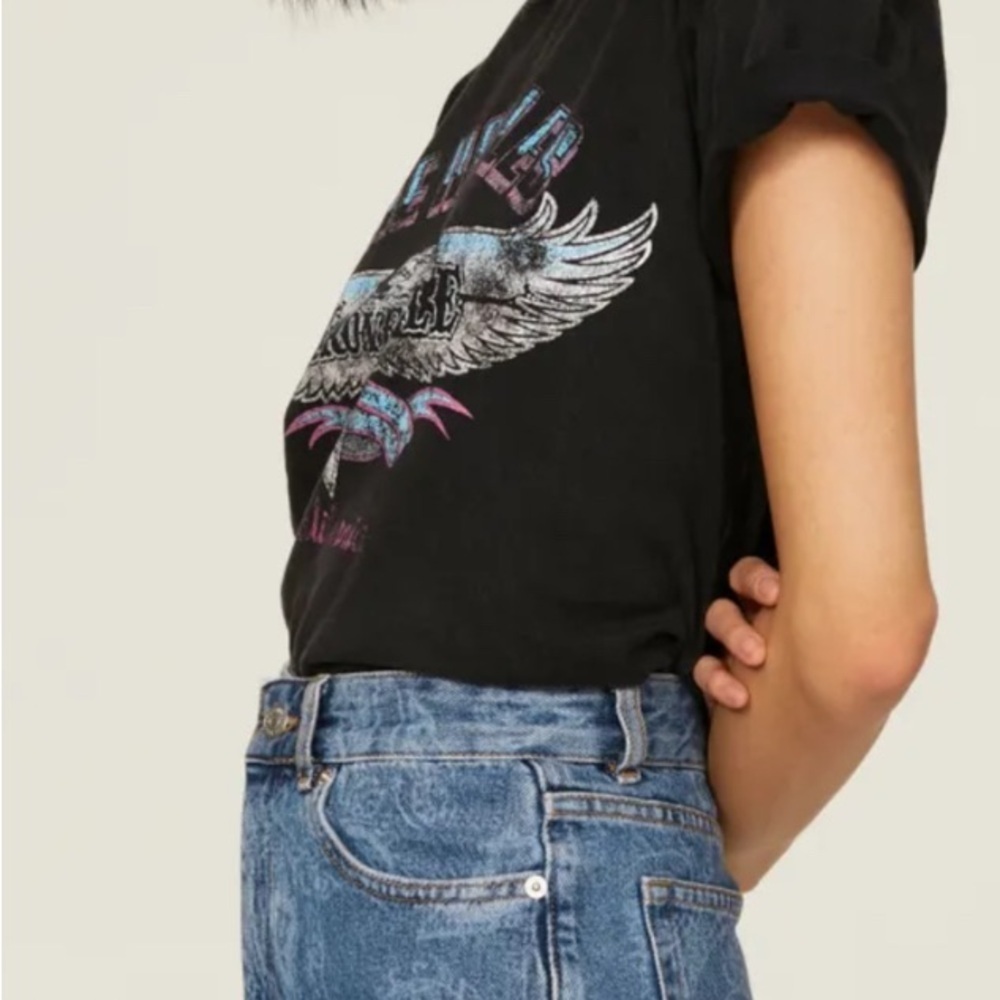 The Kooples Paisley Denim Shorts, Size 1. Excellent condition! - Picture 2 of 11